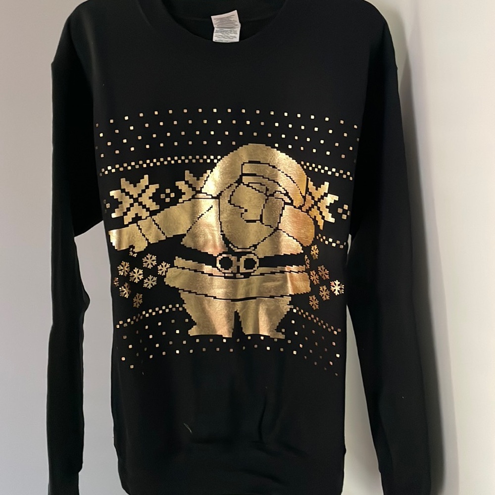 Black and gold “Dabbin’ Santa” sweatshirt